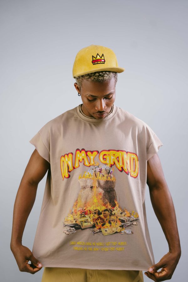 Money Bag Sleeveless (Brown)