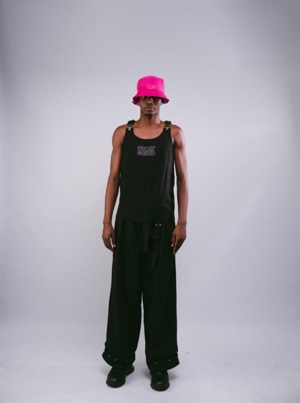 Dungarees Tank Top (Black)