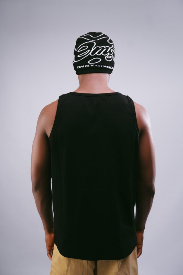 Dungarees Tank Top (Black)